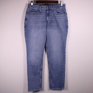 Lee Jeans Womens 10 Blue Faded Stretch Denim Preppy High-Rise Fits31x27.5